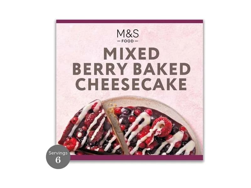 Mixed Berry Baked Cheesecake