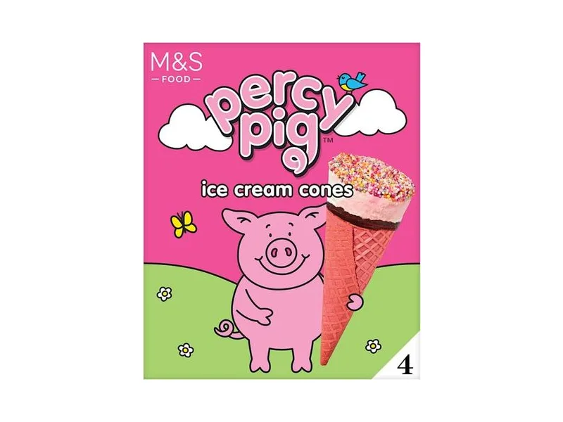 Percy Pig Ice Cream Cones