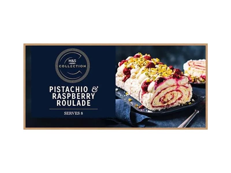 Pistachio & Raspberry Roulade