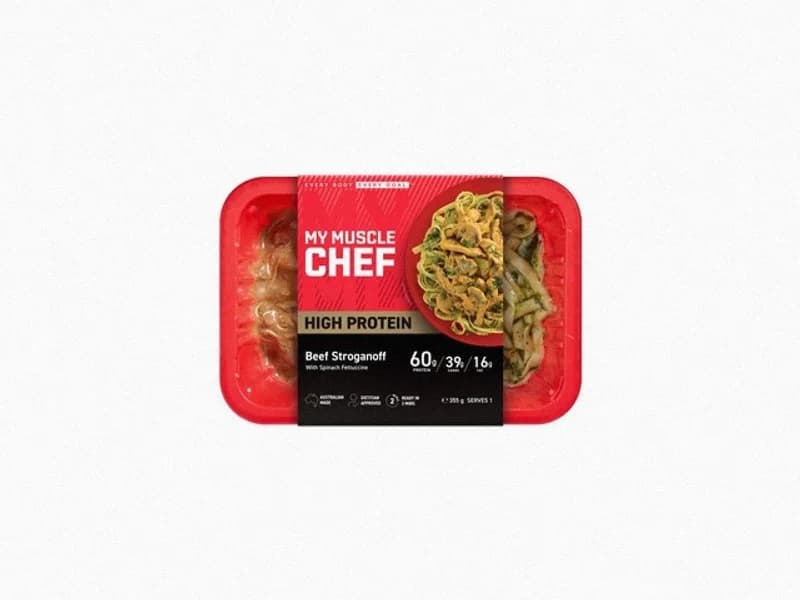 Beef Stroganoff With Spinach Fettuccine