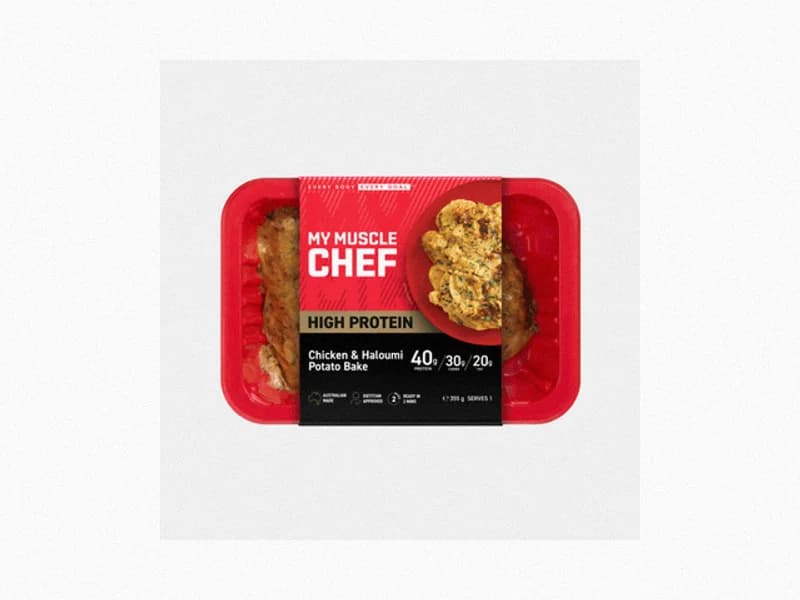 Chicken & Haloumi Potato Bake