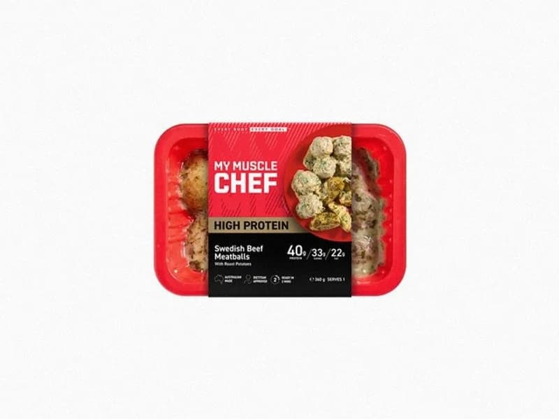Swedish Beef Meatballs With Roast Potatoes