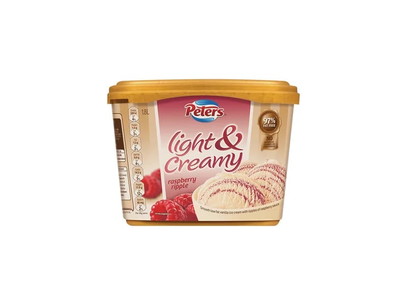 Light & Creamy Raspberry Ripple