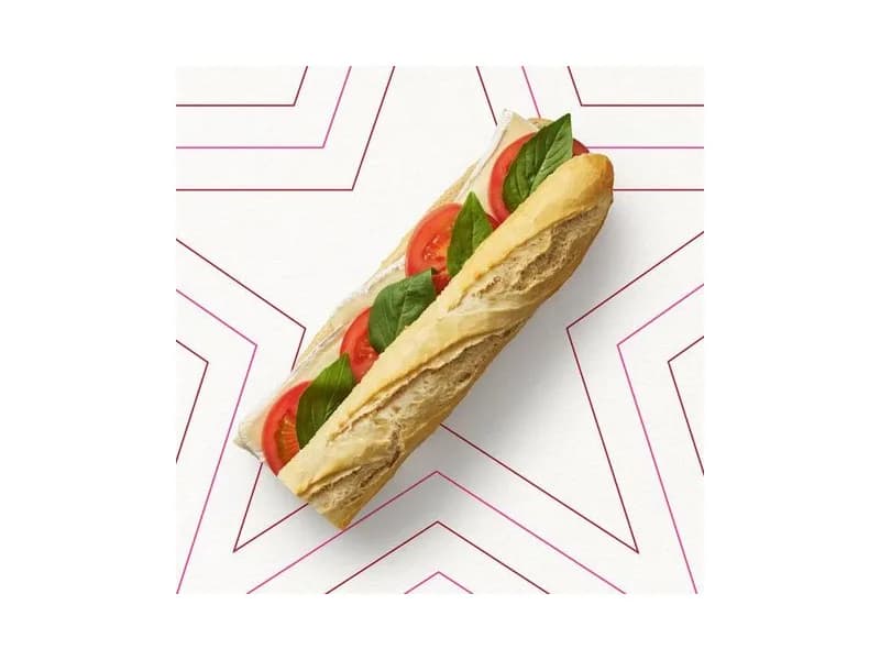 Brie, Tomato & Basil Baguette