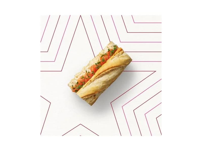 Egg Mayo & Salmon Breakfast Baguette