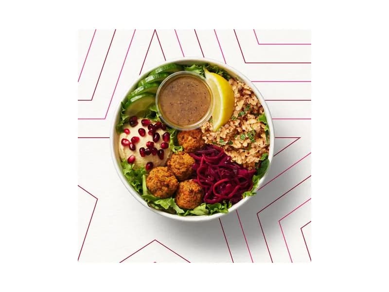 Houmous & Falafel Mezze Salad