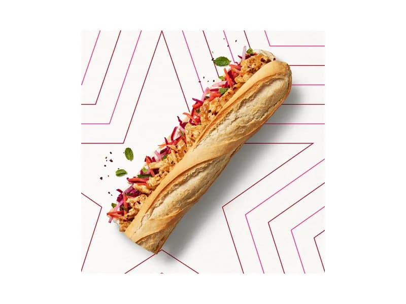 Satay Style Chicken Baguette