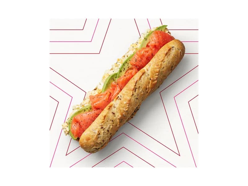 Smoked Salmon, Egg Mayo & Avocado Baguette