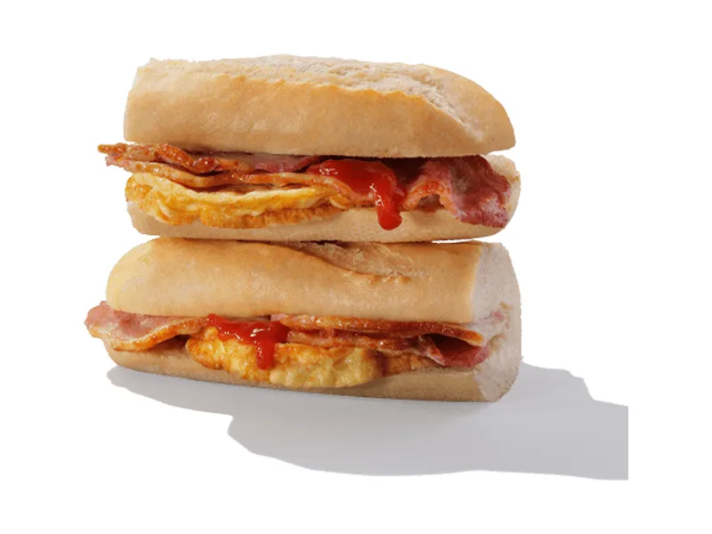 Bacon and Omelette Breakfast Baguette