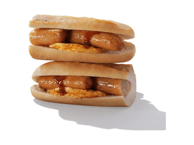 Sausage and Omelette Breakfast Baguette