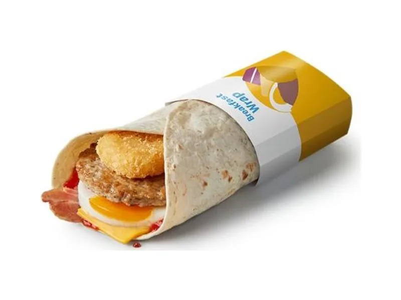 Breakfast Wrap with Ketchup