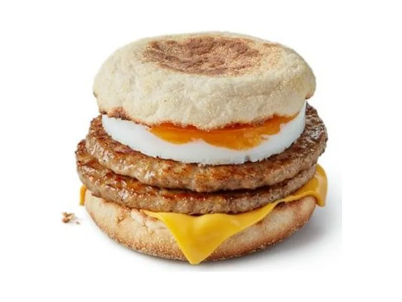 Double Sausage & Egg McMuffin