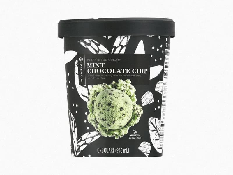 Premium Mint Chocolate Chip Ice Cream