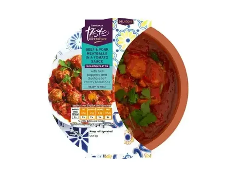 Beef & Pork Meatballs in Tomato Sauce