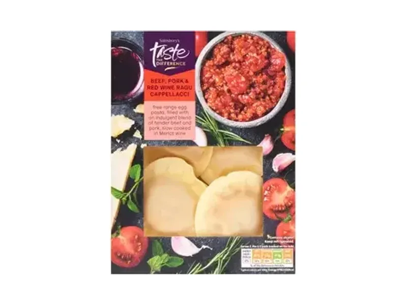 Beef, Pork & Red Wine Ragu Cappellacci