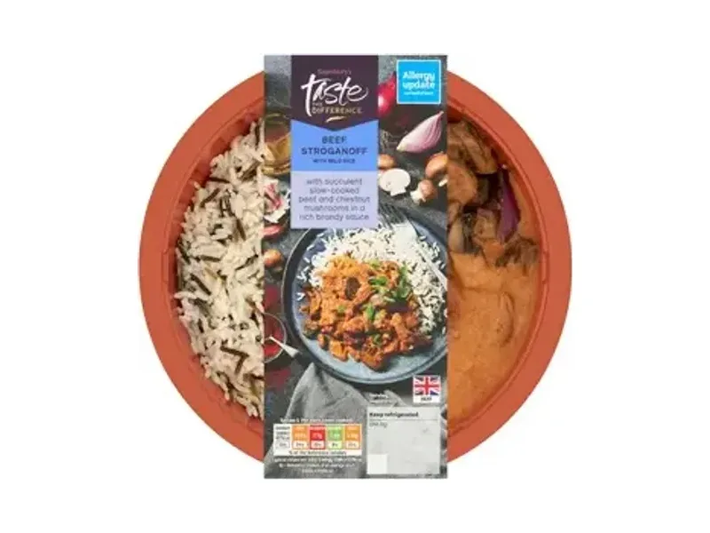 Beef Stroganoff with Wild Rice