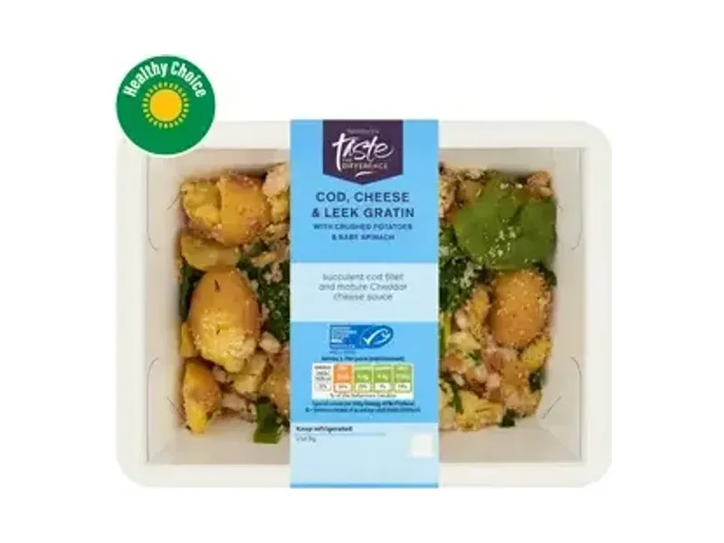 Cod, Cheese & Leek Gratin