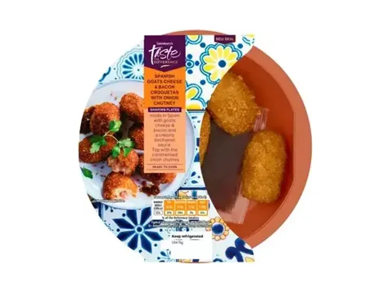 Goats Cheese & Bacon Croquetas with Onion Chutney