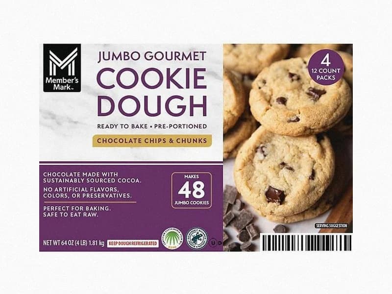 Jumbo Gourmet Chocolate Chip and Chunk Cookie Dough