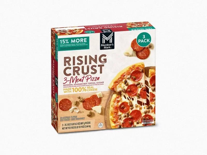 Rising Crust Three Meat Pizza
