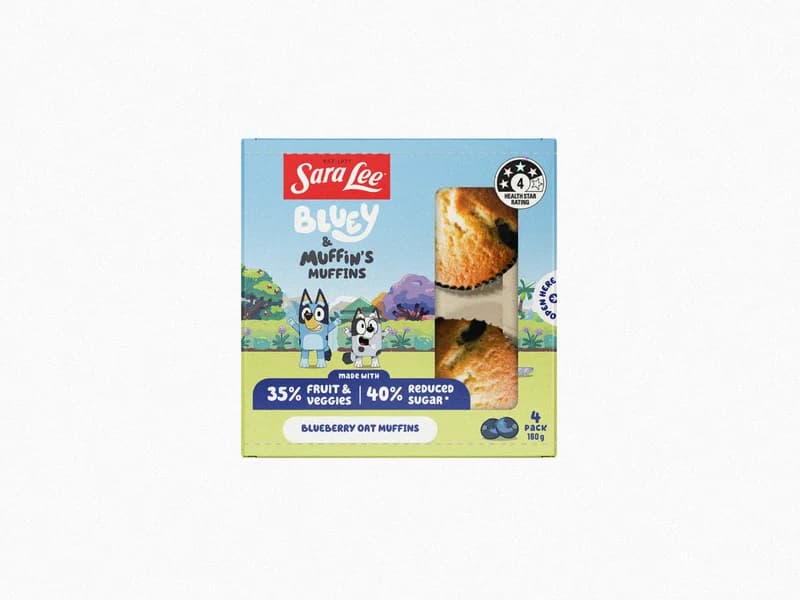Bluey Blueberry Oat Muffin