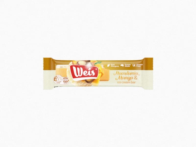 Weis Macadamia Mango & Ice Cream Bar