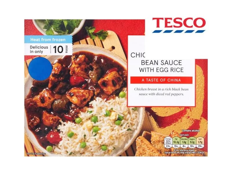 Chicken in Black Bean Sauce & Egg Rice
