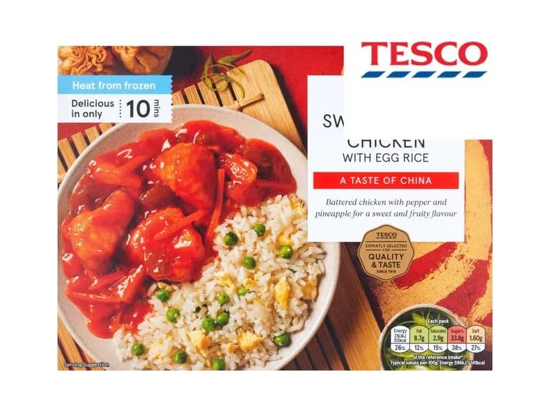 Sweet & Sour Chicken with Egg Rice
