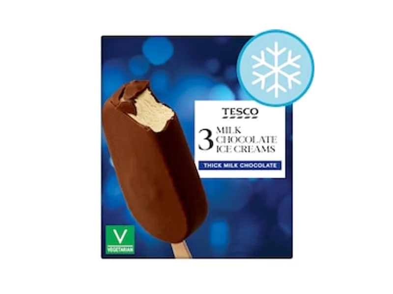 Tesco 3 Milk Chocolate Ice Creams