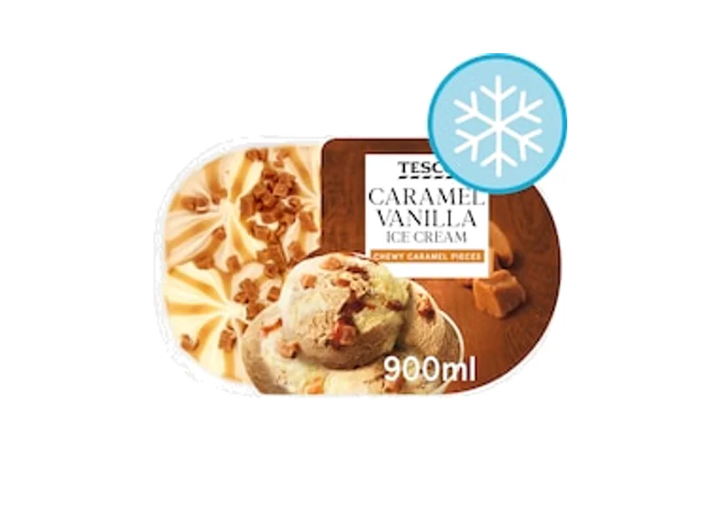 Tesco Caramel Vanilla Ice Cream