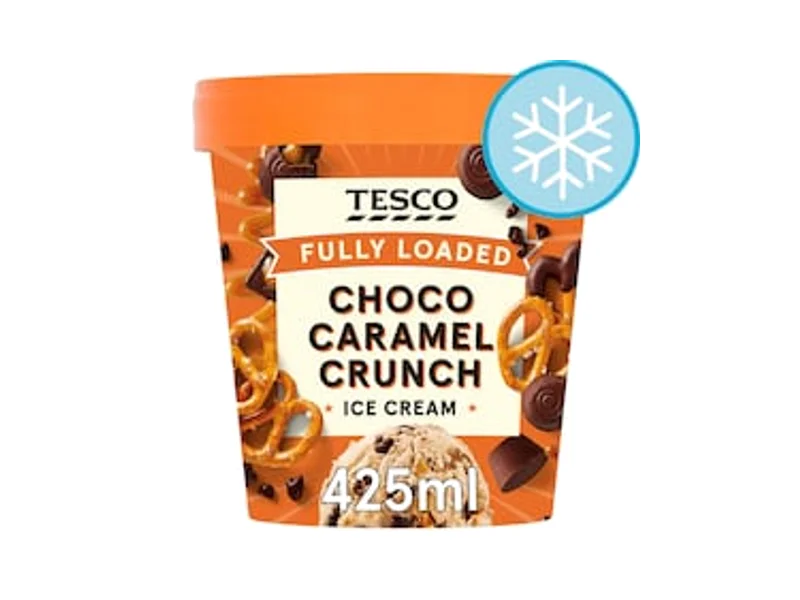 Tesco Fully Loaded Choco Caramel Crunch Ice Cream