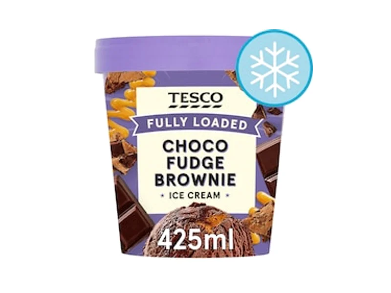 Tesco Fully Loaded Choco Fudge Brownie Ice Cream
