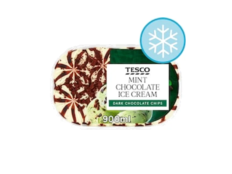Tesco Mint Chocolate Ice Cream