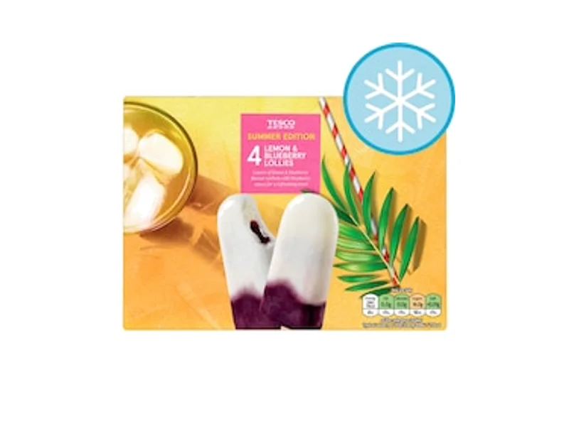 Tesco Summer Edition 4 Lemon & Blueberry Lollies