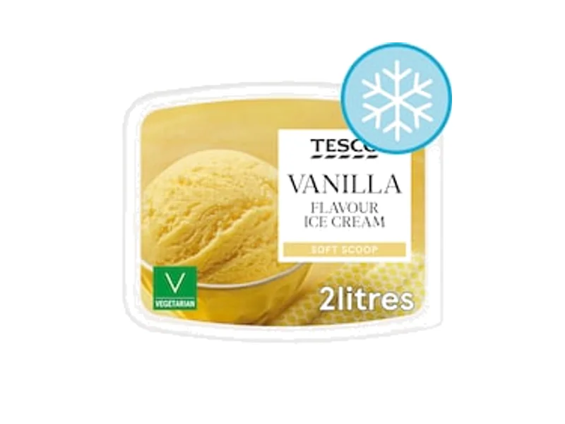 Tesco Vanilla Flavour Ice Cream