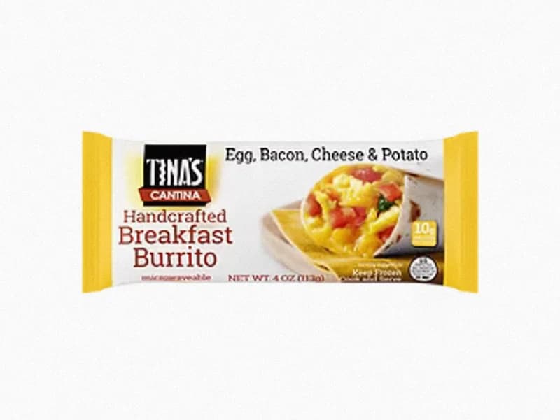 Egg, Bacon, Cheese & Potato Breakfast Burrito