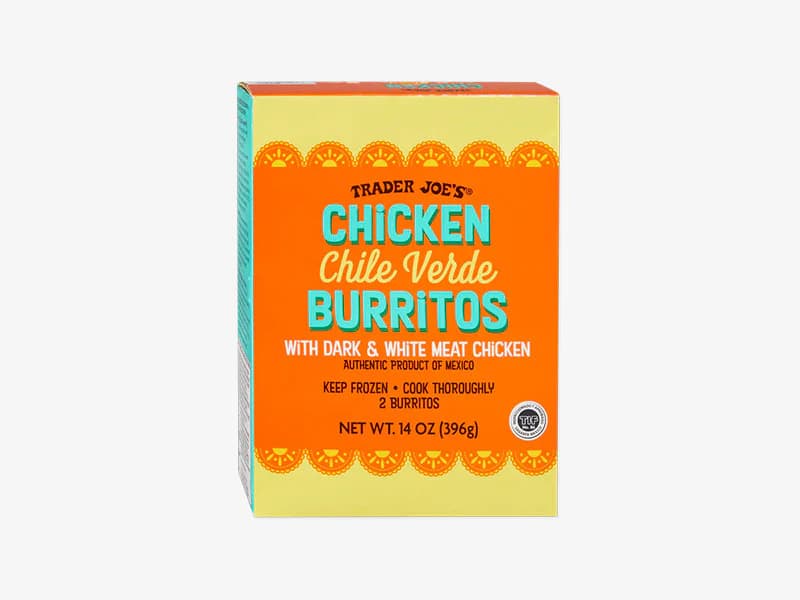 Chicken Chile Verde Burritos