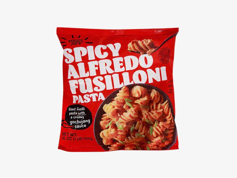 Spicy Alfredo Fusilloni Pasta