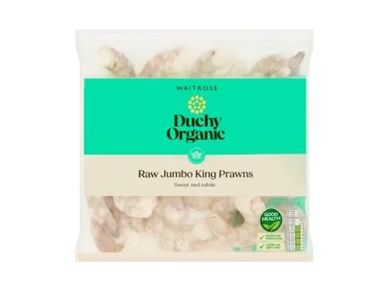 Duchy Organic Raw King Prawns