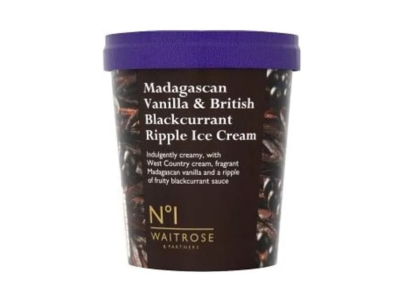 No.1 Vanilla & Blackcurrant Ripple Ice Cream
