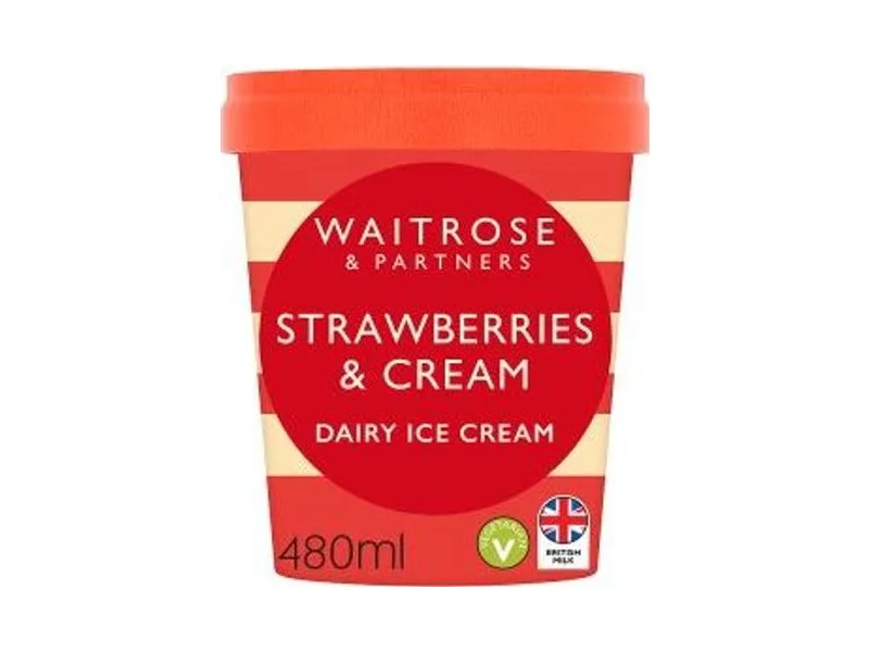 Strawberries & Cream Ice Cream