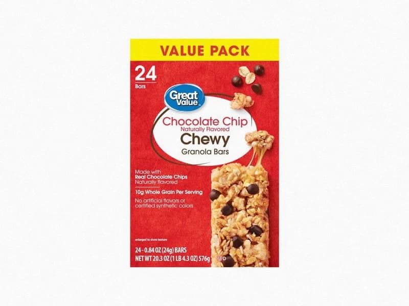 Chewy Chocolate Chip Granola Bars