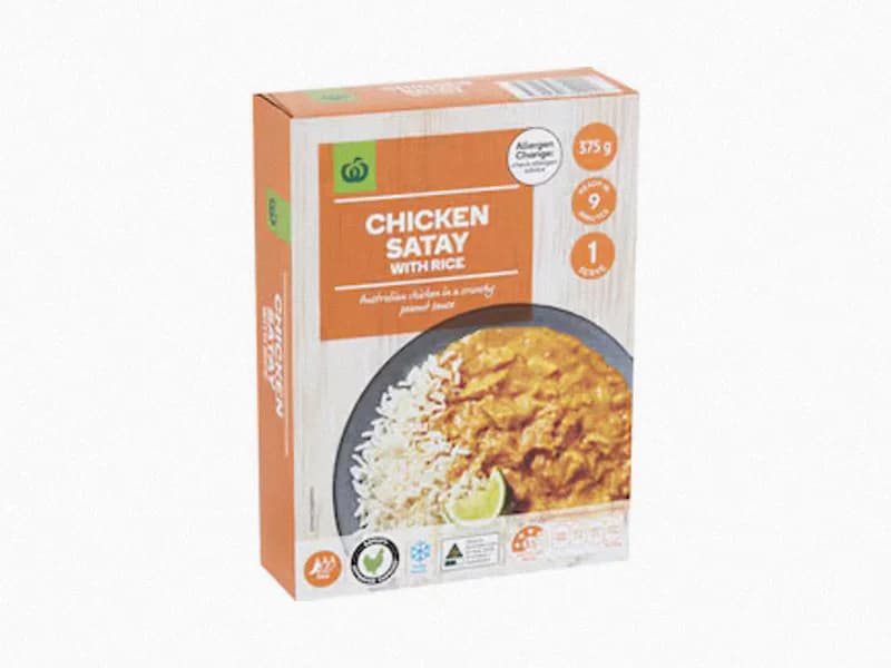 Chicken Satay With Rice