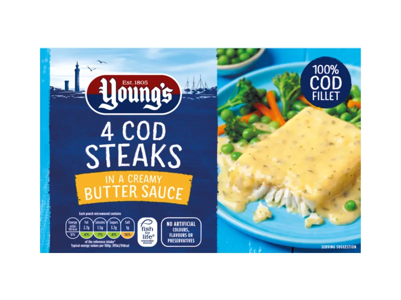 Cod Steaks in Butter Sauce