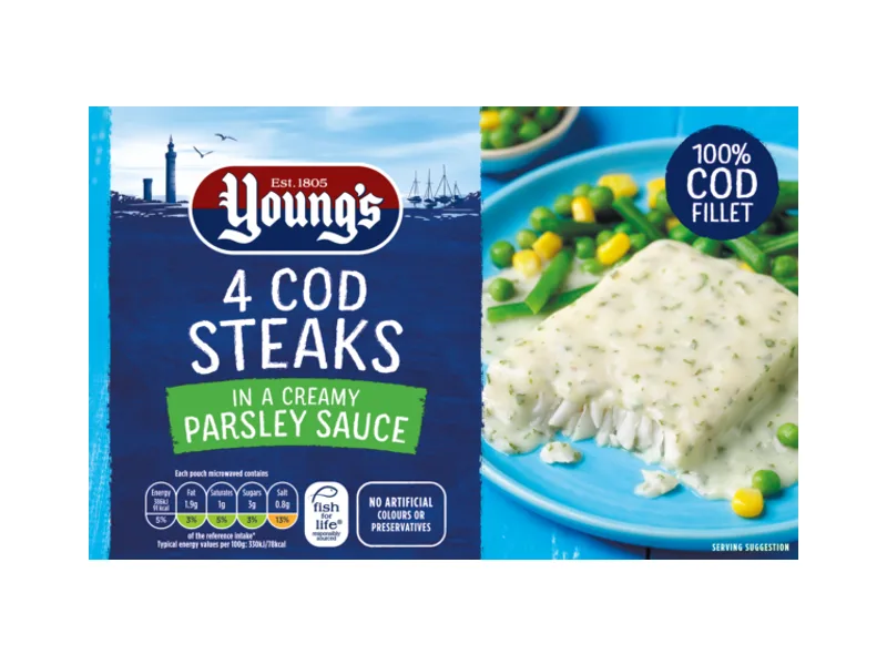 Cod Steaks in Parsley Sauce