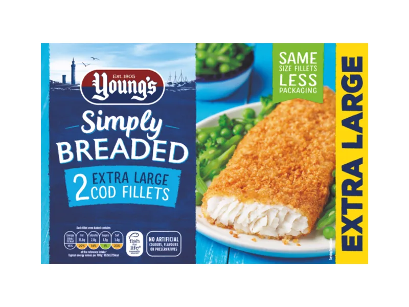 Extra Large Cod Fillets in Breadcrumbs