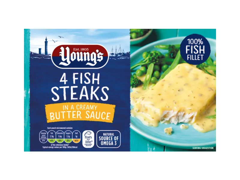 Fish Steaks in Butter Sauce